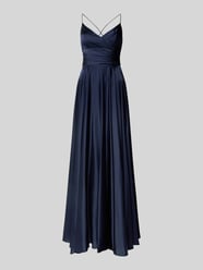 Avondjurk van satijn met vetersluiting aan de achterkant van Hey Kyla - 6