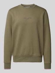 Sweatshirt mit Label-Print von Tommy Hilfiger Grün - 17