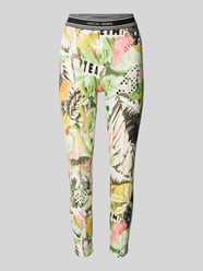 Skinny fit stoffen broek met vaste persplooien van Marc Cain - 42