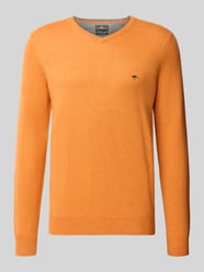 Strickpullover aus Woll-Kaschmir-Mix von Fynch-Hatton Orange - 34