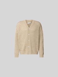 Relaxed Fit Cardigan in Strick-Optik von MM6 Maison Margiela Beige - 8