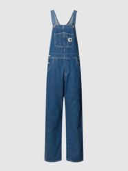 Latzhose mit Label-Patch von Carhartt Work In Progress Blau - 4