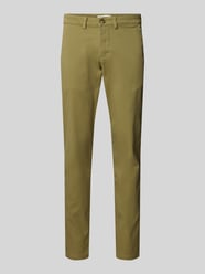 Slim fit chino van katoenmix, model 'NEW MILES' van Selected - 14