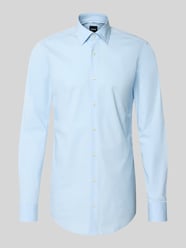 Koszula biznesowa o kroju slim fit z mieszanki bawełny model 'H-HANK-KENT-C1-214' od BOSS - 15