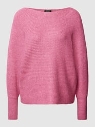 Sweter z dzianiny z okrągłym dekoltem model ‘DANIELLA’ od Only Różowy - 45