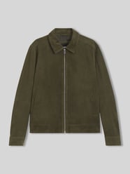 Regular Fit Lederjacke aus echtem Ziegelvelours von BOSS - 43