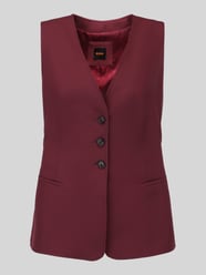 Weste mit verstellbarem Rückenriegel von BOSS Orange Bordeaux - 44