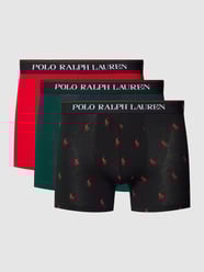 Obcisłe bokserki ze szwami działowymi w zestawie 3 szt. od Polo Ralph Lauren Underwear Czarny - 18