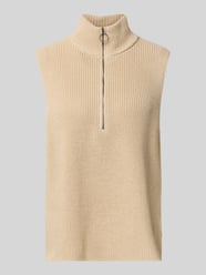 Pullunder mit Stehkragen und Reißverschluss Modell 'Julia' von Soyaconcept Beige - 31