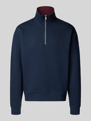 relaxed fit sweatshirt van katoenmix met schipperskraag van MCNEAL - 16