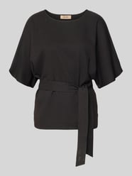 Blouseshirt met strikceintuur, model 'Pie Bellevue' van MOS MOSH - 36