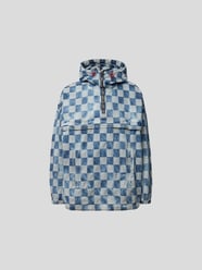 Oversized Anorak mit Karomuster von Dsquared2 Blau - 39