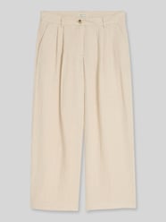 Straight Leg Culotte aus Baumwoll-Leinen-Mix von Tom Tailor Beige - 16