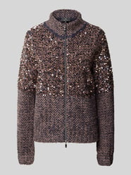 Regular Fit Strickjacke mit Pailletten von monari - 16