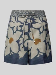 Shorts van ramie in allover-look van Luisa Cerano - 39