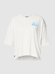 T-shirt met labeldetail van New Balance Grijs / zwart - 43