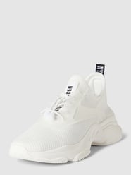 Sneakersy skarpetkowe z naszywką z logo model ‘MATCH’ od Steve Madden Biały - 37