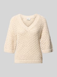 Sweter z dzianiny o pudełkowym kroju z mieszanki bawełny model 'AMBER' od Pepe Jeans - 14