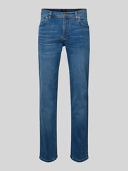 jeansy o kroju slim fit z 5 kieszeni od MCNEAL - 6