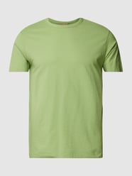 T-shirt van katoen met ronde hals, model 'Jack' van MOS MOSH Groen - 8