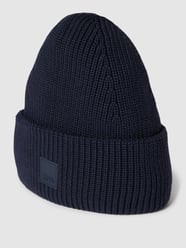 Beanie met labeldetail van Marc O'Polo Denim Blauw / turquoise - 16