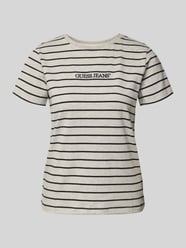 T-shirt o kroju regular fit z wyhaftowanym logo od Guess Jeans - 29