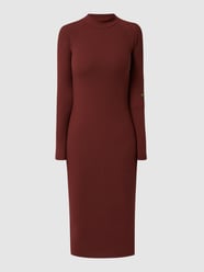 Midi-jurk met ribstructuur  van G-Star Raw Rood - 11