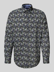 Regular Fit Freizeithemd mit floralem Muster von Christian Berg Men - 5