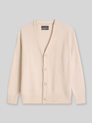 Cardigan aus Wolle mit Rippstrickstruktur von Marc O'Polo Beige - 29