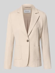 Blazer met viscose van MORE & MORE Beige - 8