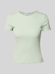T-Shirt mit Muschelsaum von Jake*s Casual - 23