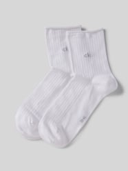 Socken mit Label-Detail im 2er-Pack von CK Calvin Klein Weiß - 10