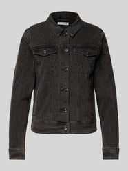 Jeansjacke mit Strasssteinbesatz von Christian Berg Woman - 26