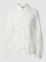 Bluse mit Strukturmuster von Liu Jo White Weiß - 3