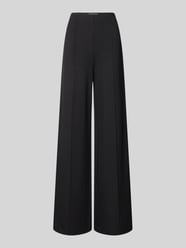 Wide leg stoffen broek met vaste persplooien van Christian Berg Woman Selection - 18