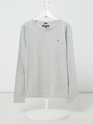 Longsleeve aus Organic Cotton  von Tommy Hilfiger Teens Grau - 25