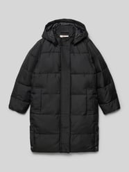 Regular fit gewatteerde lange jas met afneembare capuchon, model 'IRENE' van Only - 17