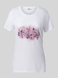 t-shirt o kroju regular fit z czystej bawełny od Liu Jo White - 10