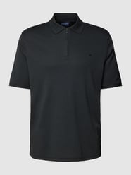 Poloshirt mit Reißverschluss von Christian Berg Men Schwarz - 46