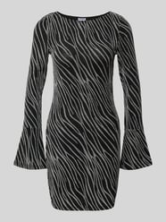 Mini-jurk met trompetmouwen, model 'GILLY' van NOISY MAY® - 19