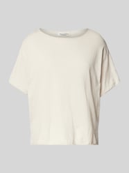 Oversized Strickshirt aus Baumwoll-Leinen-Mix von Marc O'Polo Beige - 13