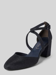 Sandalette mit gekreuzten Riemen von Tamaris Blau - 43