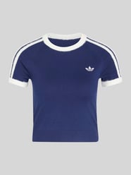 Slim Fit T-Shirt aus Viskose-Mix mit Logo-Stitching von adidas Originals - 40