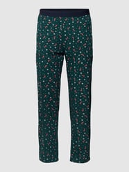 Pyjama-Hose mit Allover-Muster von Christian Berg Men Grün - 43