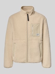 Regular Fit Teddy- / Webpelzjacke mit Brustleistentaschen von Marc O'Polo DENIM Beige - 11