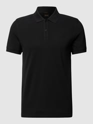 Slim Fit Poloshirt mit Label-Print Modell 'Prime' von BOSS Orange Schwarz - 5