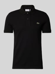 Slim Fit Poloshirt mit Label-Badge Modell 'CORE' von Lacoste Schwarz - 18