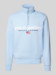 Sweatshirt mit Label-Print von Polo Sport Blau - 7