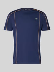 męski t-shirt o kroju regular fit sport z ochroną uv 50+ od Lacoste Sport - 9