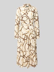 Wickelkleid mit Bindegürtel Modell 'ROWELLA' von Lauren Ralph Lauren Beige - 16